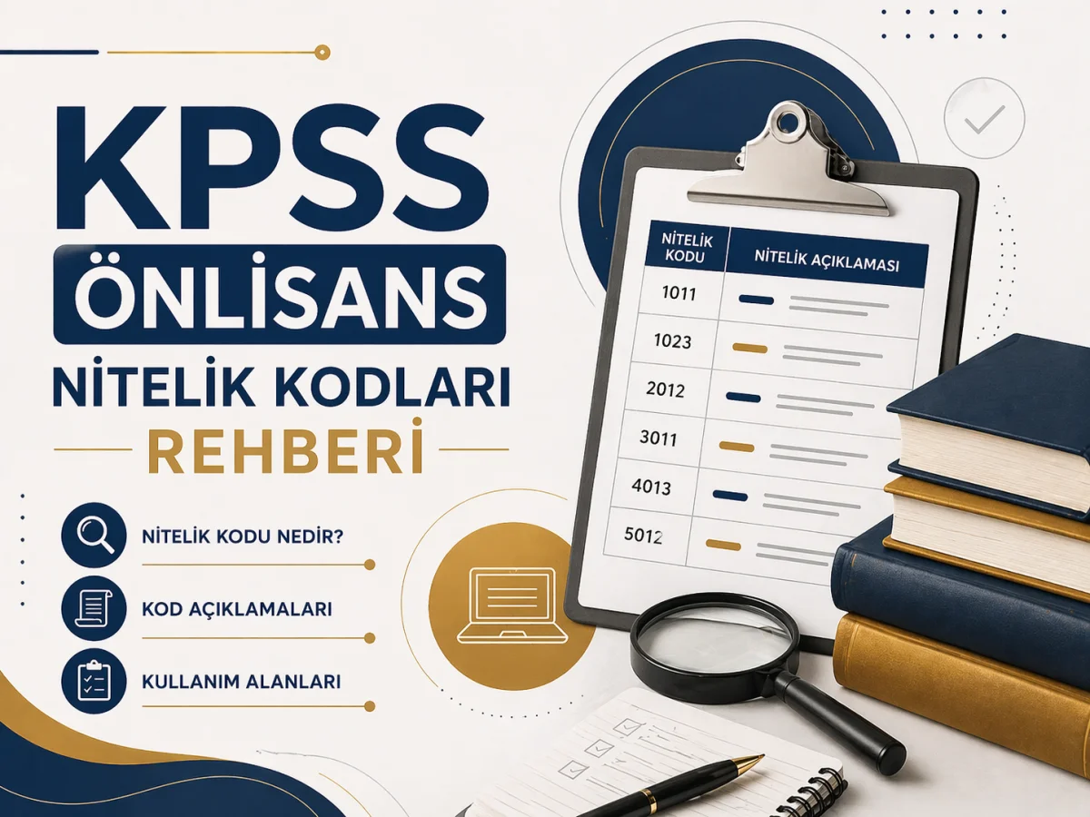 KPSS Önlisans Nitelik Kodları Rehberi - Eğitim yazısı