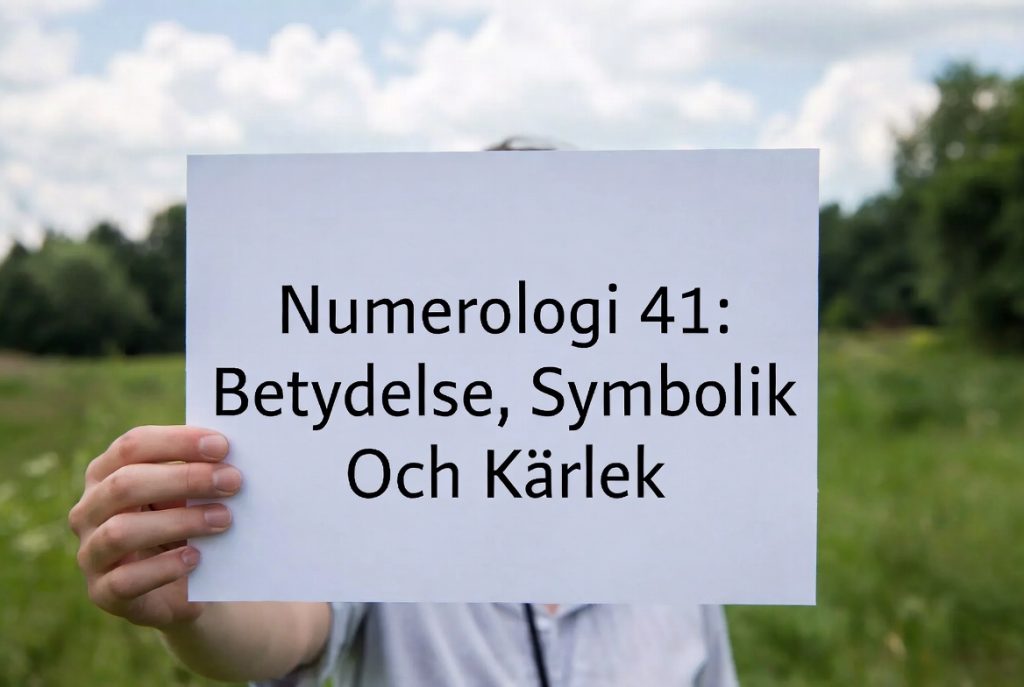 Numerologi 41: Betydelse, Symbolik Och Kärlek